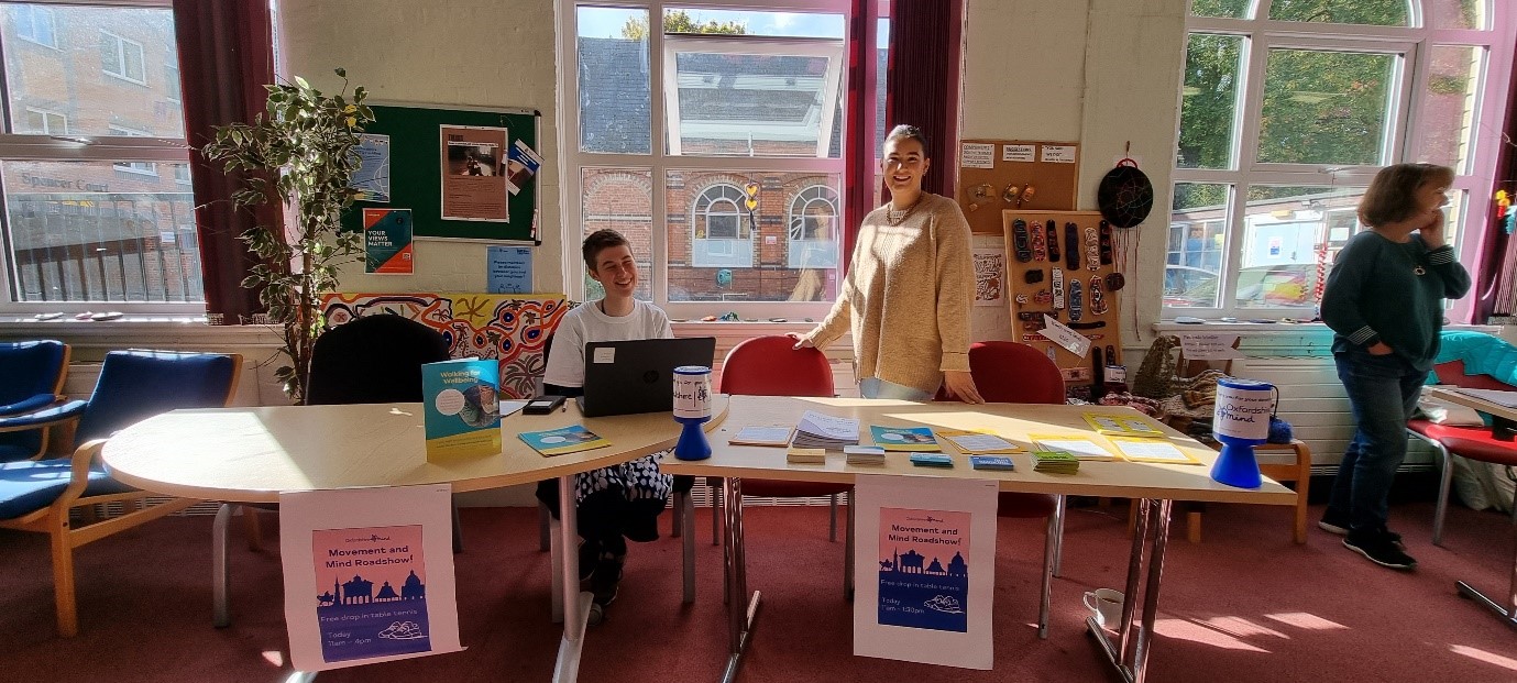 MFM - Oxfordshire Mind table at Banbury